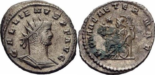 Roemisches Kaiserreich Gallienus Antoninian Antiochia 263..., Postzegels en Munten, Munten | Europa | Niet-Euromunten, Verzenden