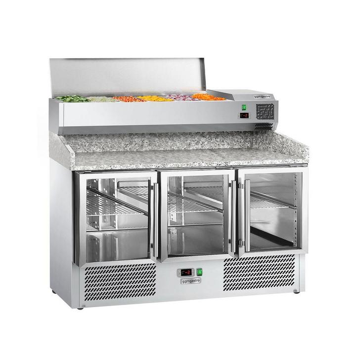 GGM Gastro | Pizza koelwerkbank ECO - 1400x700mm - met 3 |, Zakelijke goederen, Horeca | Meubilair en Inrichting, Verzenden