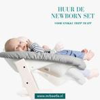 Huur de TrippTrapp Newborn / babyset / tray va €3,90 pm, Kinderen en Baby's, Zo goed als nieuw, Meegroeistoel, Afneembaar eetblad