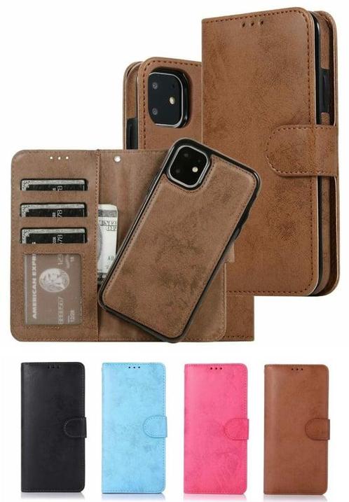 iPhone 14 Plus Uitneembaar Magnetisch Bookcase Hoesje, Telecommunicatie, Mobiele telefoons | Hoesjes en Frontjes | Apple iPhone