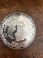 Cookeilanden. 50 Dollars 1989 500 jaar amerika 1492-1992
