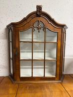 Vitrine - Vintage Houten Vitrinekast met Glazen Deurtjes -