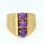 Ring - 14 karaat Geel goud - 1.02ct. tw. Spinel, Sieraden, Tassen en Uiterlijk, Ringen, Nieuw