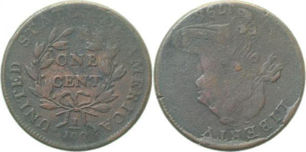 1 Cent Liberty 1798 Usa very fine, Postzegels en Munten, Munten | Amerika, Verzenden