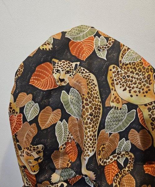 Luxe eclectisch weefsel met Leopardi - Oosters ontwerp -, Antiek en Kunst, Curiosa en Brocante