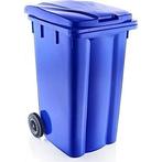 Afvalcontainer 240 liter, nieuw - Blauw, Per stuk, Huis en Inrichting, Woonaccessoires | Prullenbakken, Nieuw, Ophalen of Verzenden