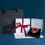 Gouden vintage collier met bloedkoraal 18 kt, Sieraden, Tassen en Uiterlijk, Kettingen, Ophalen of Verzenden, Nieuw