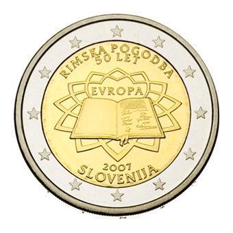 Slovenië 2 Euro Rome 2007, Postzegels en Munten, Munten | Europa | Euromunten, Verzenden