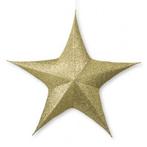 Kerstster | Ø 135 cm (5-punts, Binnen, Goud), Diversen, Kerst, Verzenden, Nieuw