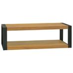 vidaXL Badkamerwandkast 110x45x35 cm massief teakhout, Verzenden, Nieuw
