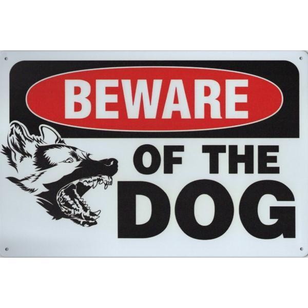 Wandbord -  Beware Of The Dog, Huis en Inrichting, Woonaccessoires | Wanddecoraties, Nieuw, Ophalen of Verzenden