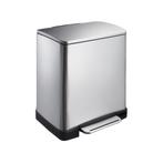 EKO Pedaalemmer E-Cube 20 ltr - Mat RVS, Huis en Inrichting, Woonaccessoires | Prullenbakken, Verzenden, Nieuw