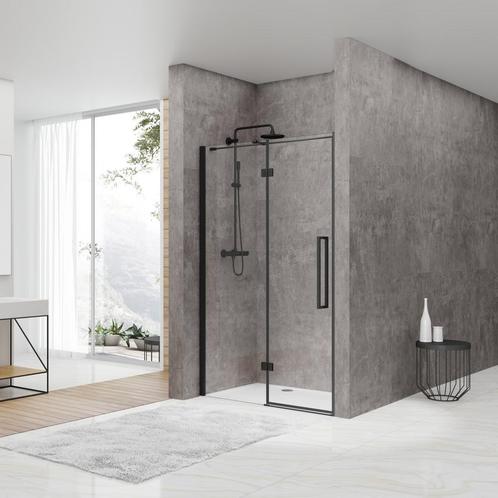 Nisdeur Van Rijn ST05 Draaideur Met Vaste Wand 120x200 cm 8, Doe-het-zelf en Verbouw, Sanitair, Douche, Nieuw, Chroom, Ophalen of Verzenden