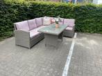Leuke diningeset met hoge tafel, Gebruikt, Wicker, Bank, Loungeset