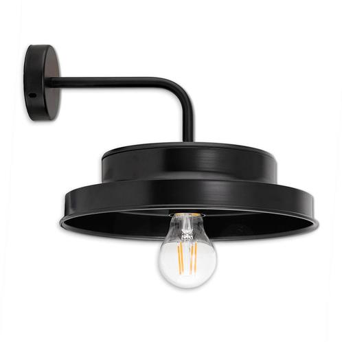 Ledisons Solar LED-wandlamp Barna zwart, Tuin en Terras, Buitenverlichting