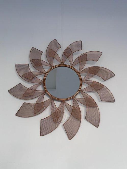 Wandspiegel - Staal, Spiegel, Antiek en Kunst, Kunst | Designobjecten