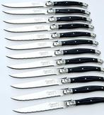 Laguiole - 12x Steak Knives - Black - style de -, Antiek en Kunst