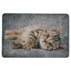 deurmat grijs tabby liggend 75x50cm, Verzenden, Nieuw