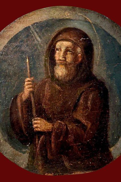 Scuola romana (XVII) - San Francesco da Paola, Antiek en Kunst, Kunst | Schilderijen | Klassiek