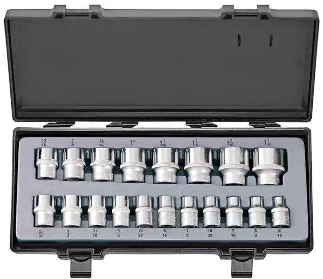 1/2 Doppenset 12-kant 19-delige (SAE), Auto diversen, Autogereedschap, Verzenden