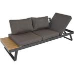 Arezzo 2-in-1 loungebank/ligbed aluminium BLACK NOVEMBER, Ophalen, 3 zitplaatsen, Loungeset, Bank