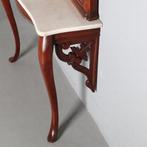 Willem III  Halspiegel met console en feestelijk gestoken a, Antiek en Kunst, Ophalen of Verzenden