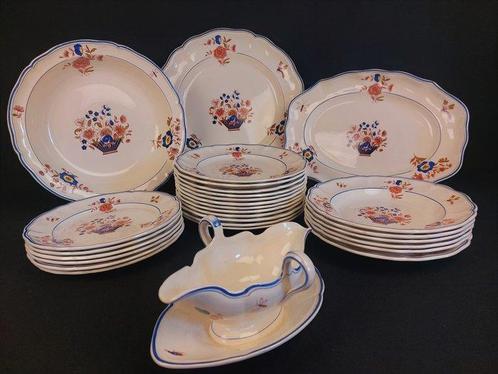 Keller & Guérin Luneville - Tafelservies voor 12 (28) -, Antiek en Kunst, Antiek | Meubels | Tafels