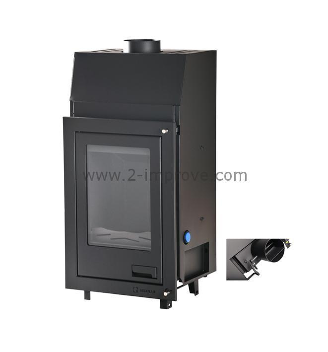 Aquaflame 12 inbouw cv-houtkachel Plat Handmatige bediening, Doe-het-zelf en Verbouw, Geisers en Boilers, Verzenden