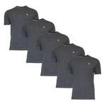 Donnay Donnay Heren - 5-Pack - T-Shirt Vince - Donkergrijs, Kleding | Heren, T-shirts, Verzenden, Nieuw