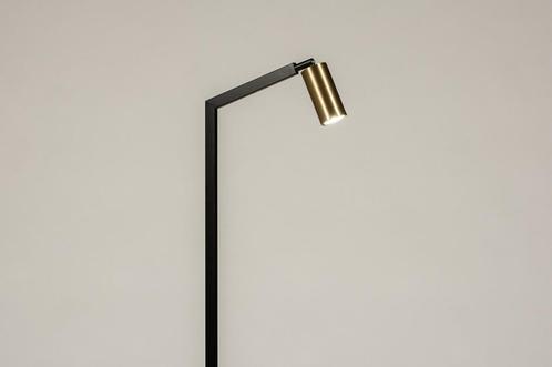Rietveld Vloerlampen - Zwart, Goud - Metaal, Huis en Inrichting, Lampen | Vloerlampen, Verzenden