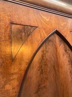 Demontabele antiek mahonie hang leg kast 215 cm hoog 155br, Antiek en Kunst, Antiek | Meubels | Kasten