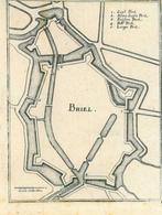 Stadsplattegrond van Brielle, Antiek en Kunst, Kunst | Etsen en Gravures