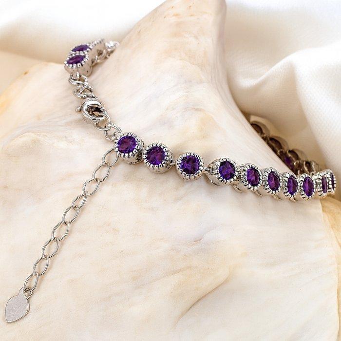 Zonder Minimumprijs - Armband Verguld Amethist - 18K goud, Sieraden, Tassen en Uiterlijk, Armbanden