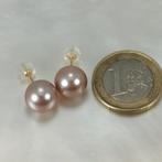 Oorbellen - 18 karaat Geel goud Parel - Fwp Pink RD Ø, Nieuw