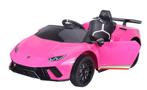 Kinderauto, LAMBORGHINI HURÁCAN,roze 12V, leder, RC, NIEUW!, Kinderen en Baby's, Speelgoed | Speelgoedvoertuigen, Ophalen of Verzenden