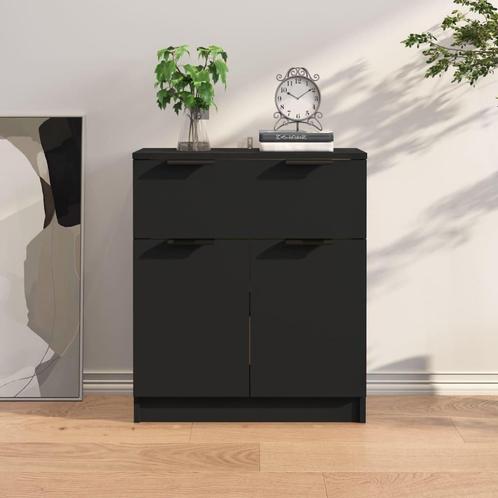 Houten Dressoir Zwart - OP=OP! - Moderne Look voor Thuis, Huis en Inrichting, Kasten | Dressoirs, 50 tot 100 cm, 25 tot 50 cm