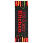 vidaXL Keukenmat wasbaar Hot&Spicy 45x150 cm, Tuin en Terras, Deurmatten, Verzenden, Nieuw