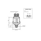 Bieden: VDO DS 0-25 bar pressure sensor indicator 1/8-27 NP, Watersport en Boten, Navigatiemiddelen en Scheepselektronica, Ophalen of Verzenden