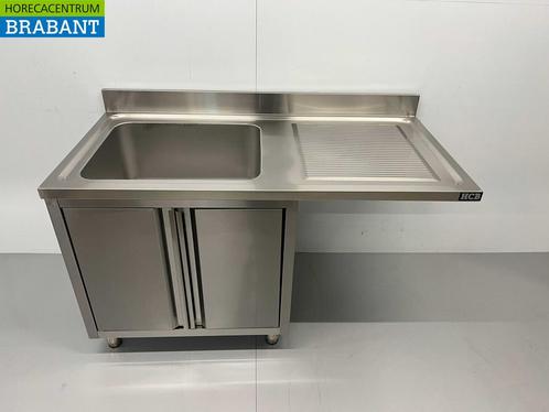 RVS Spoeltafel Spoelbak klapdeuren Premium-line 140cm Horeca, Zakelijke goederen, Horeca | Keukenapparatuur, Nieuw in verpakking