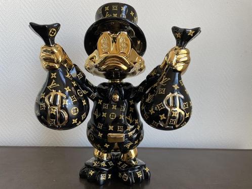 Dagobert Duck pop art beeld, Zwart, Antiek en Kunst, Kunst | Beelden en Houtsnijwerken