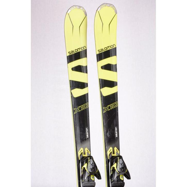 169 skis SALOMON X-MAX X10, Woodcore, titan + Salomon XT 12, Sport en Fitness, Skiën en Langlaufen, Skiën, 160 tot 180 cm, Carve