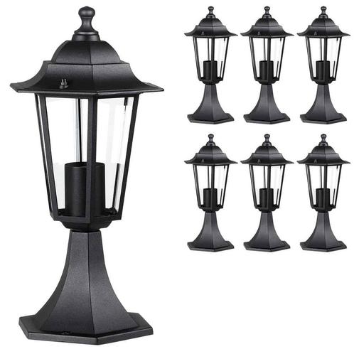 Sokkel lantaarn Hazel Aluminium , Set van 6 stuks, Tuin en Terras, Buitenverlichting, Nieuw, Verzenden