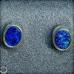 Natuurlijk Boulder-Opal oorbellen uit Australië – 925 zilver, Verzamelen, Mineralen en Fossielen