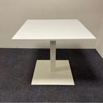 Tweedehands bistro tafel VEPA, 80x80 cm, wit blad - wit, Ophalen of Verzenden, Gebruikt, Bureau