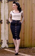 Rumble 59, High Waisted Jeans Skirt Second Skin., Verzenden, Nieuw