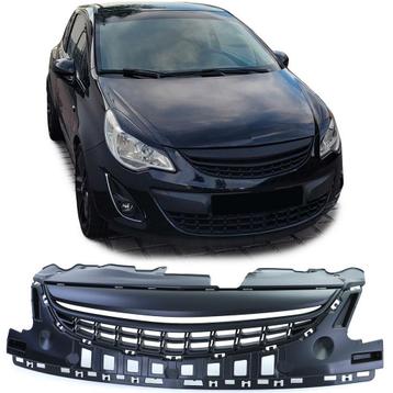 Zwarte Gril Zonder Embleem Opel Corsa D Facelift 11-14 PA057 beschikbaar voor biedingen