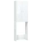 vidaXL Wasmachinekast Wit Hoogglans - Retourdeal - 48% Ko..., Huis en Inrichting, (Half)hoge kast, Nieuw, 150 tot 200 cm, 25 tot 50 cm