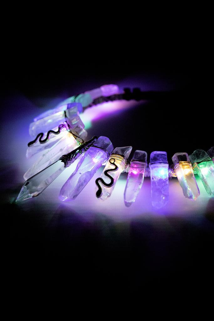 Haarband Bergkristal Zilver LED Slangen Helder Kristal Diade, Kleding | Dames, Carnavalskleding en Feestkleding, Accessoires, Nieuw