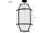 Mica Decorations Pella Hanglamp - H58 x Ø33 cm - Linnen -, Huis en Inrichting, Lampen | Hanglampen, Verzenden, Nieuw