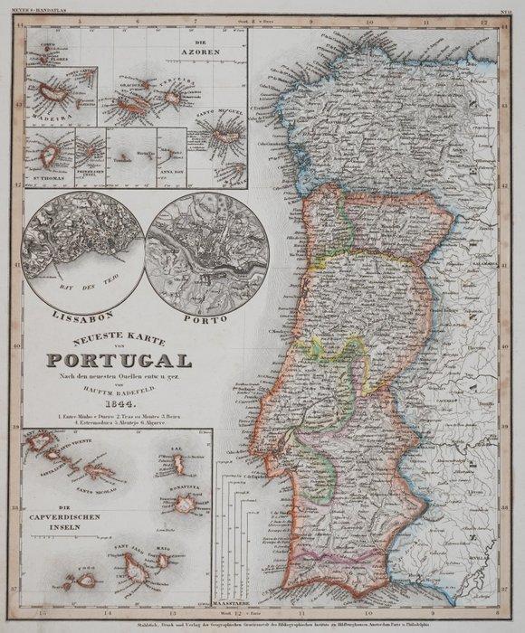 Portugal - -; Radefeld - Neueste Karte von Portugal -, Boeken, Atlassen en Landkaarten